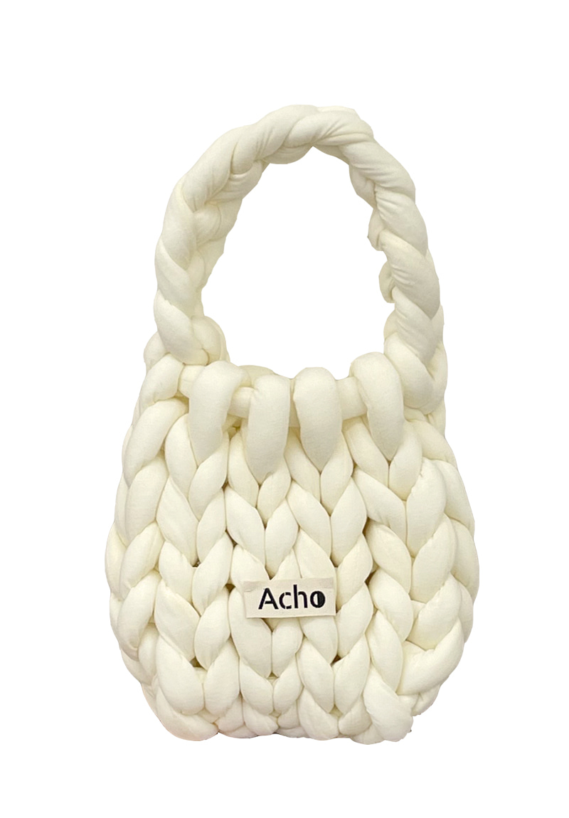 Knitted Tote Bag_Ivory